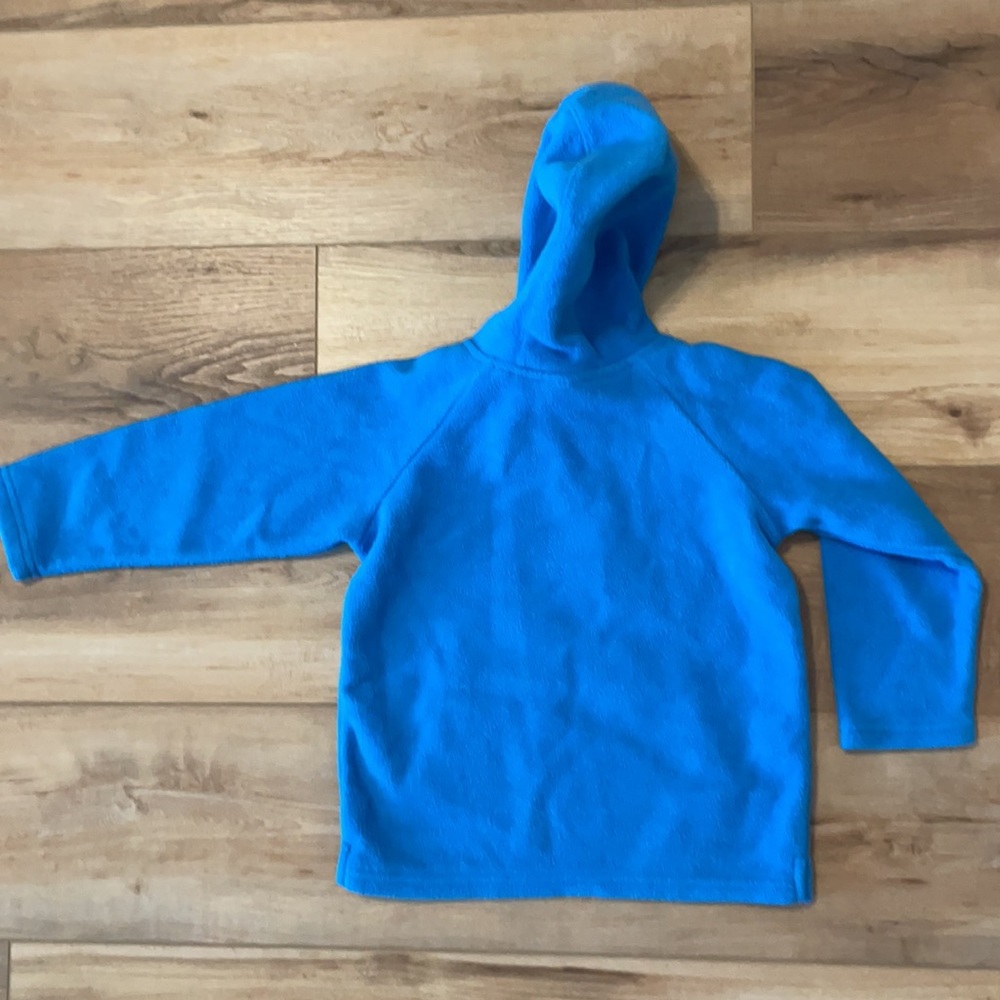 Wonder Kids blue fleece hoodie boys girls 4T jr varsity unisex jacket top - Picture 2 of 12